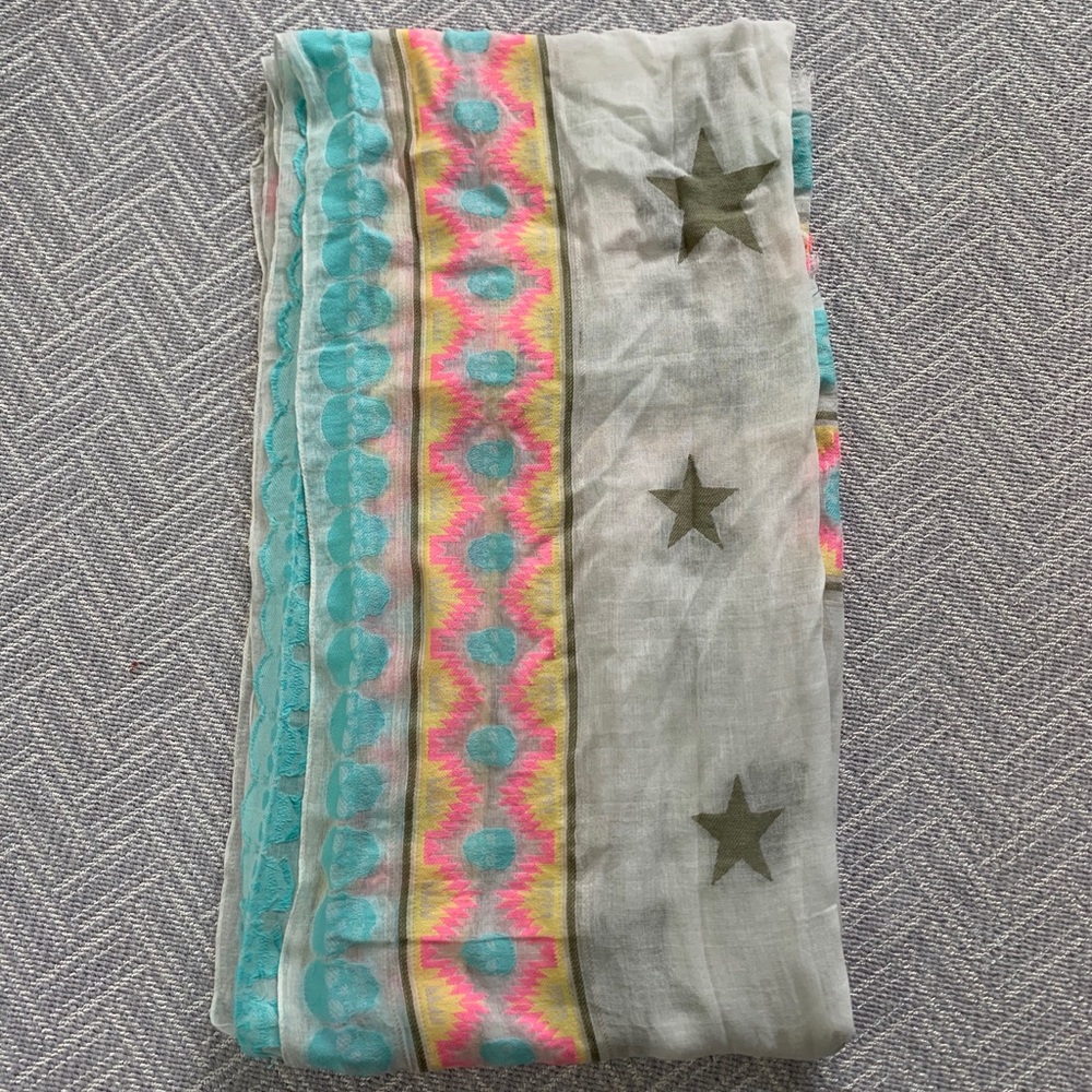 Zadig & Voltaire Bindi Skull & Star Scarf